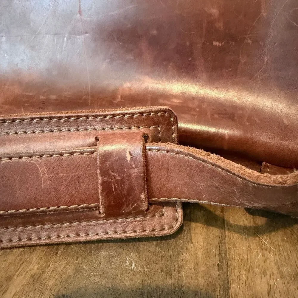 Saddleback Large Classic Leather Briefcase Bag Brown Full Grain Leather